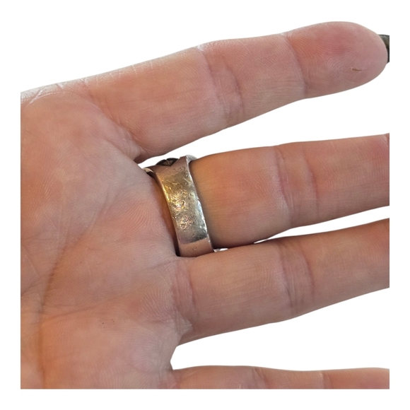 Night Rider Men's Sterling Silver Red Ruby Gemstone Ring 9 - Picture 3 of 11